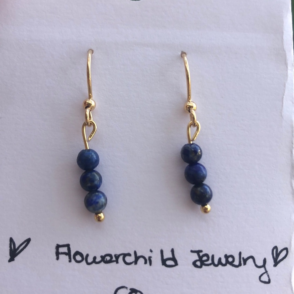⭐️HP⭐️ Handmade ❤️Lapis Lazuli Earrings